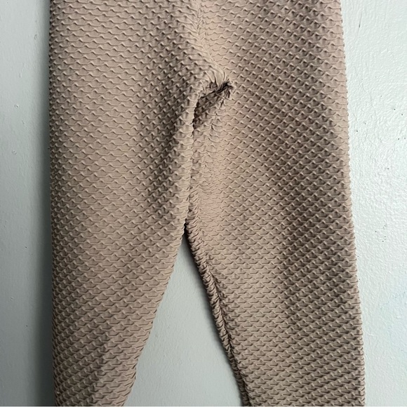 Booty by Brabants Brown Leggings Sleek Form-Fitting Croco Size Small-Large - Picture 8 of 12